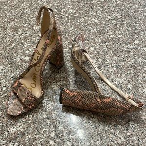 Sam Edelman snakeskin heels size 81/2